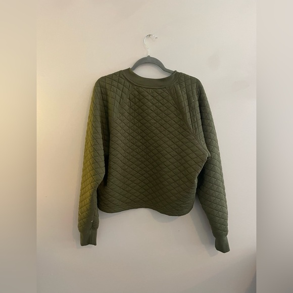 DSG Army Green Sweat Set with Quilted Sweatshirt - Picture 4 of 8